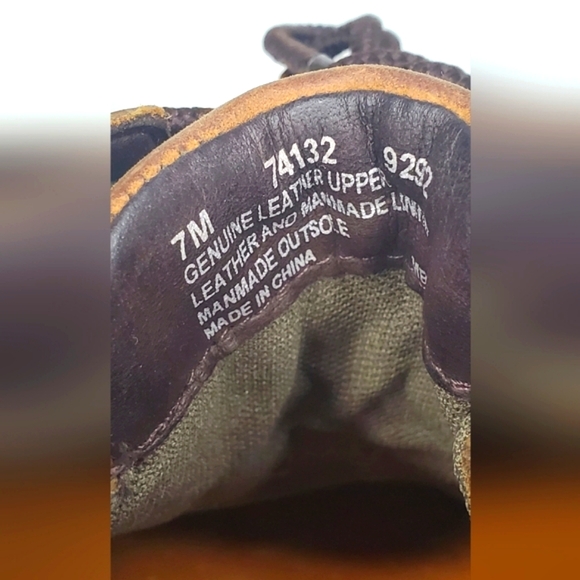 Timberland  Unisex Size Men7M/Women9M -Brown Leather Boots Durable Construction - Picture 7 of 11